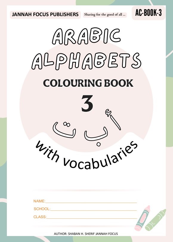 JF Arabic Alphabets Colouring Book Three